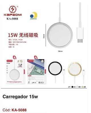 Carregador sem fio magnético 15W