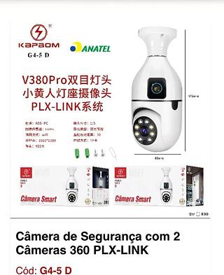 Câmera de Segurança com 2 câmeras 360