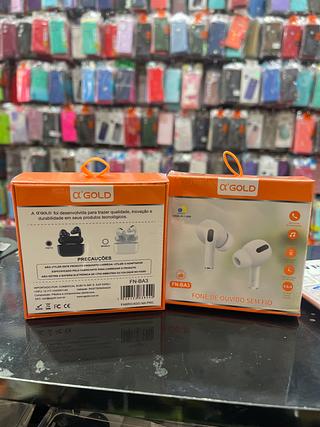 Fone de Bluetooth sem fio Gold