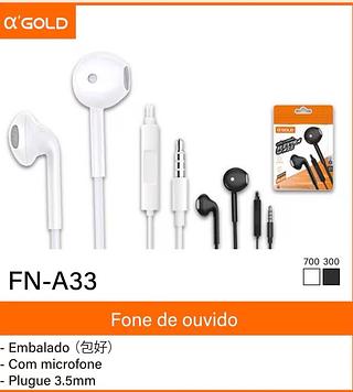 Fone de saquinho Gold