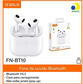 Fone bluetooth gold