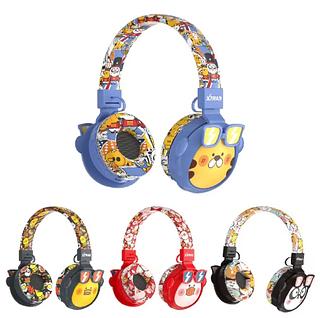 Fone de ouvido bluetooth sem fio infantil Com Limitador de Volume Desenho cartoon Xtrad