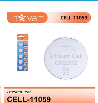 ￼Bateria de Lítio 3V CR2032 5 Unidades Inova Prime