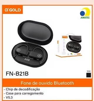 Fone Bluetooth sem fio gold