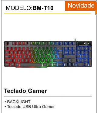 Teclado Game Semi-Mecânico RGB
