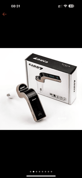 ￼Receptor Transmissor Veicular Com Bluetooth Fm Mp3 Usb Pen Drive Cartao Micro SD Aux Carg7