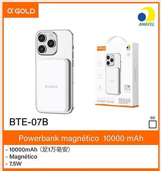Power Bank Gold sem fio magnético 10000mah