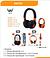 Fone Bluetooth sem fio Altomex