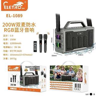 Caixa de som 200W com microfone