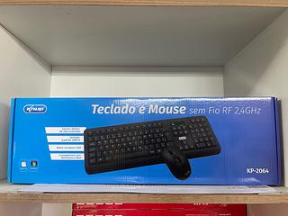 Teclado sem fio com mouse kunp