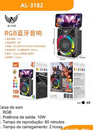 Caixa de som bluetooth 4”