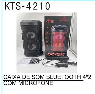 Caixa de som KTS com microfone