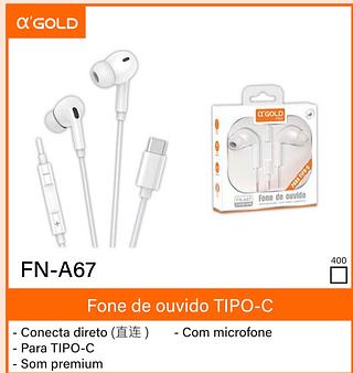 Fone para tipo -c