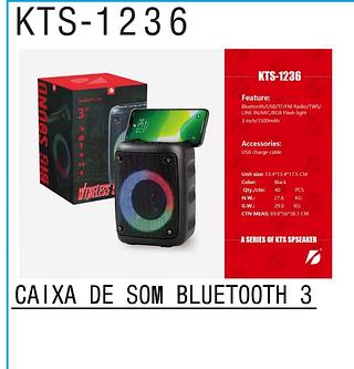 Caixa de som bluetooth KTS 3”