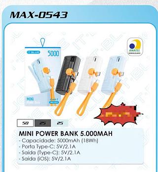 Mini Power Bank 5000 mah IT.blue