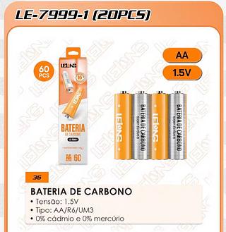￼Pilha aa comum ITBLUE(tubinho com 60 pilhas)