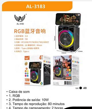 Caixa de som Bluetooth 4 polegadas