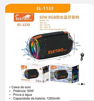 Caixa de som 50W ELETRO Prova a água