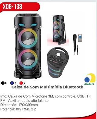 Caixa de som com microfone