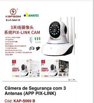 Câmera de Segurança com 3 antenas