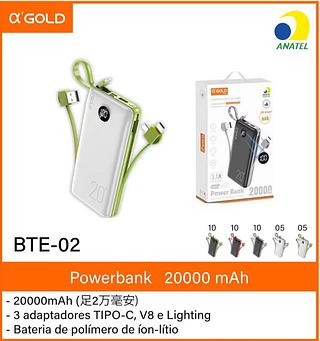 Powerbank 20000mah Gold