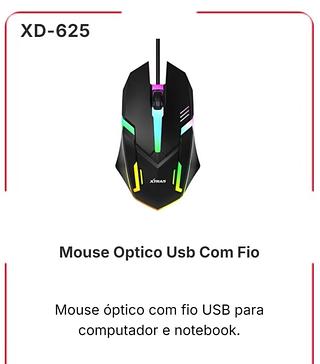 Mouse com fio GAME