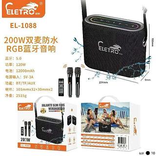 Caixa de som 200W com microfone